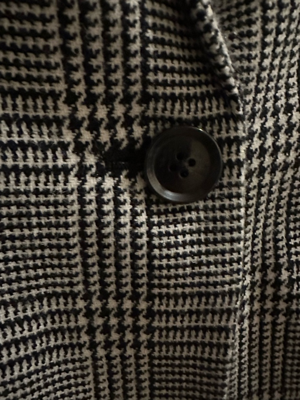 Merona Black and White Plaid Blazer - Picture 4 of 5